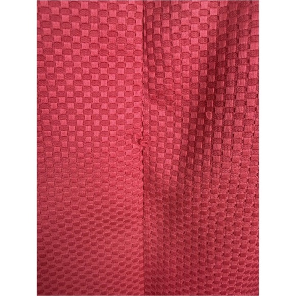Tahari Arthur S. Levine Fuchsia Pink Textured Sheath Dress Belt Accents 10 - Picture 12 of 15